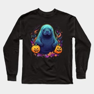 Manatee Halloween Long Sleeve T-Shirt